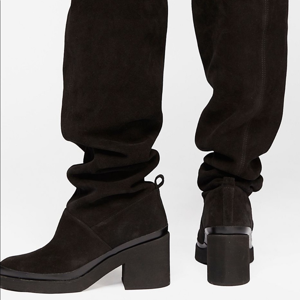 NIB Free People Suede Over The Knee Slouch Boots - Picture 7 of 8